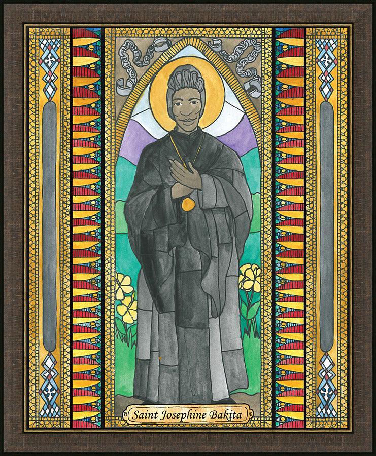 Wall Frame Espresso - St. Josephine Bakhita by Brenda Nippert - Trinity Stores