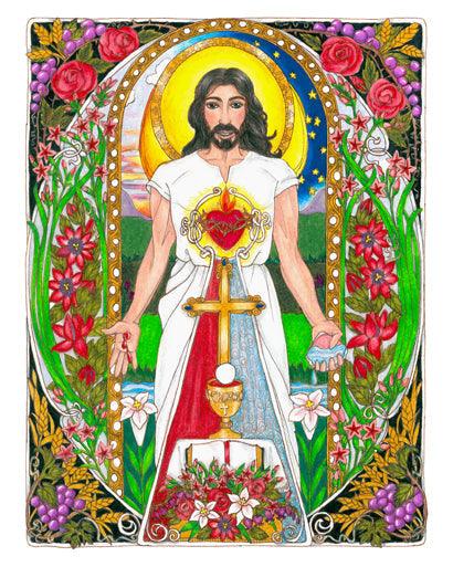 Metal Print - Jesus by Brenda Nippert - Trinity Stores