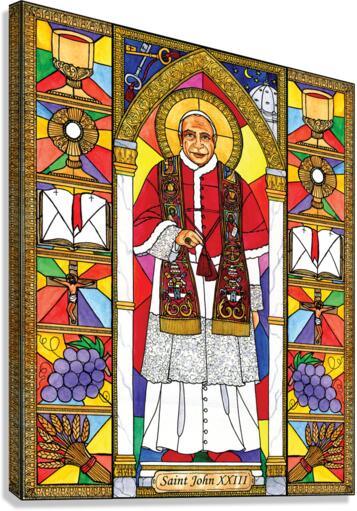 Canvas Print - St. John XXIII by Brenda Nippert - Trinity Stores