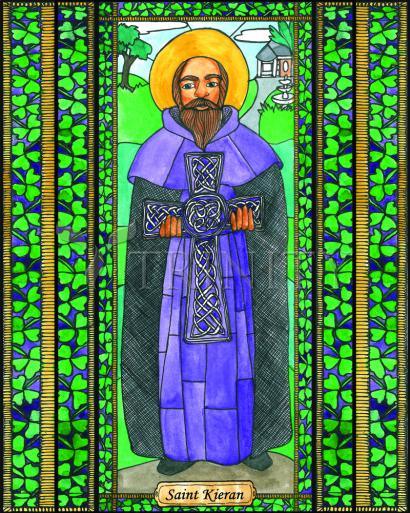 Wall Frame Black, Matted - St. Kieran by Brenda Nippert - Trinity Stores