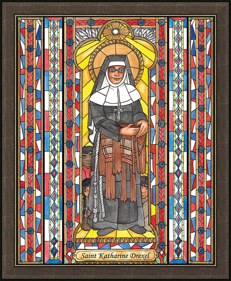 Wall Frame Espresso - St. Katharine Drexel by Brenda Nippert - Trinity Stores