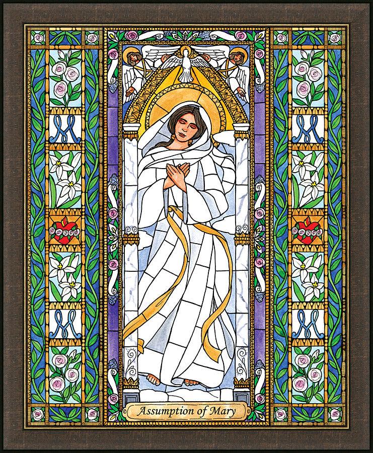 Wall Frame Espresso - Assumption of Mary by Brenda Nippert - Trinity Stores