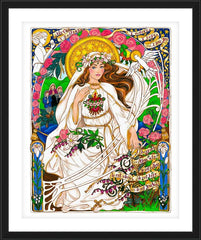 Wall Frame Black - Our Lady of Fatima by B. Nippert