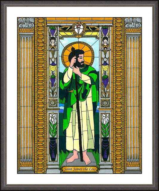 Wall Frame Espresso, Matted - St. James the Less by Brenda Nippert - Trinity Stores