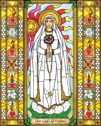 Metal Print - Our Lady of Fatima by Brenda Nippert - Trinity Stores