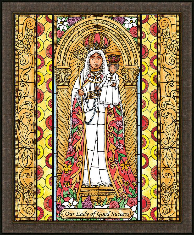 Wall Frame Espresso - Our Lady of Good Success by Brenda Nippert - Trinity Stores