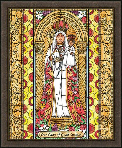 Wall Frame Espresso - Our Lady of Good Success by Brenda Nippert - Trinity Stores