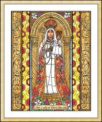 Wall Frame Gold - Our Lady of Good Success by B. Nippert