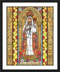 Wall Frame Black - Our Lady of Good Success by B. Nippert