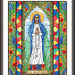 Wall Frame Espresso, Matted - Our Lady of Kibeho by Brenda Nippert - Trinity Stores