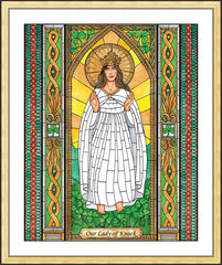 Wall Frame Gold - Our Lady of Knock by B. Nippert