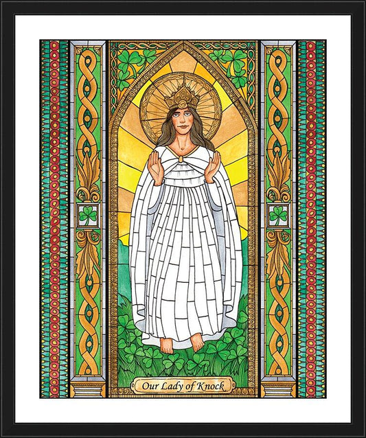 Wall Frame Black, Matted - Our Lady of Knock by B. Nippert