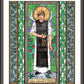 Wall Frame Espresso, Matted - St. Leonard of Noblac by B. Nippert