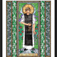 Wall Frame Black, Matted - St. Leonard of Noblac by B. Nippert