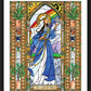 Wall Frame Black, Matted - Our Lady of Peace by Brenda Nippert - Trinity Stores