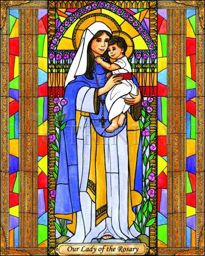 Acrylic Print - Our Lady of the Rosary by Brenda Nippert - Trinity Stores