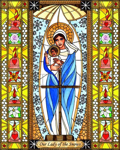 Metal Print - Our Lady of the Snows by Brenda Nippert - Trinity Stores
