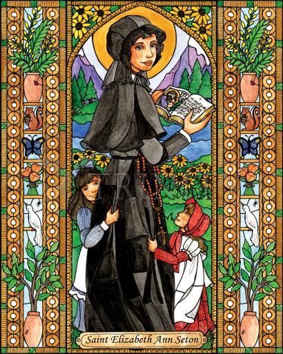 Canvas Print - St. Elizabeth Ann Seton by Brenda Nippert - Trinity Stores
