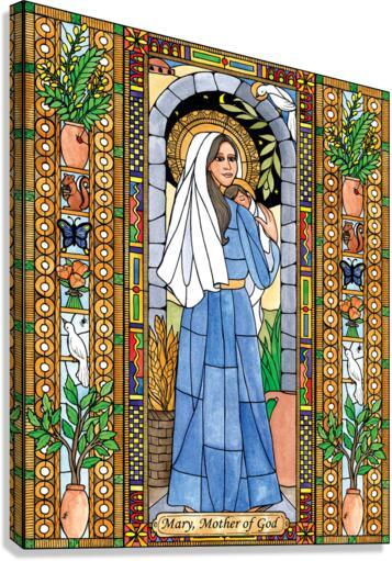 Canvas Print - Mary, Mother of God by Brenda Nippert - Trinity Stores