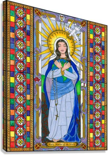 Canvas Print - Mary, Mother of the World by Brenda Nippert - Trinity Stores
