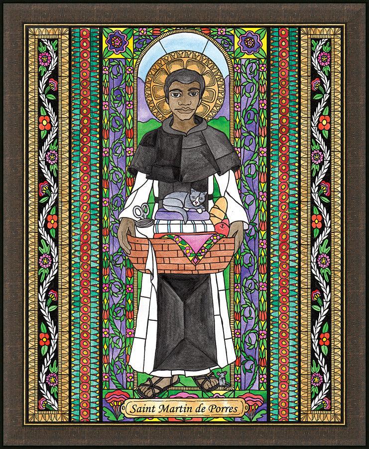Wall Frame Espresso - St. Martin de Porres by Brenda Nippert - Trinity Stores