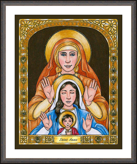 Wall Frame Espresso, Matted - St. Anne by Brenda Nippert - Trinity Stores