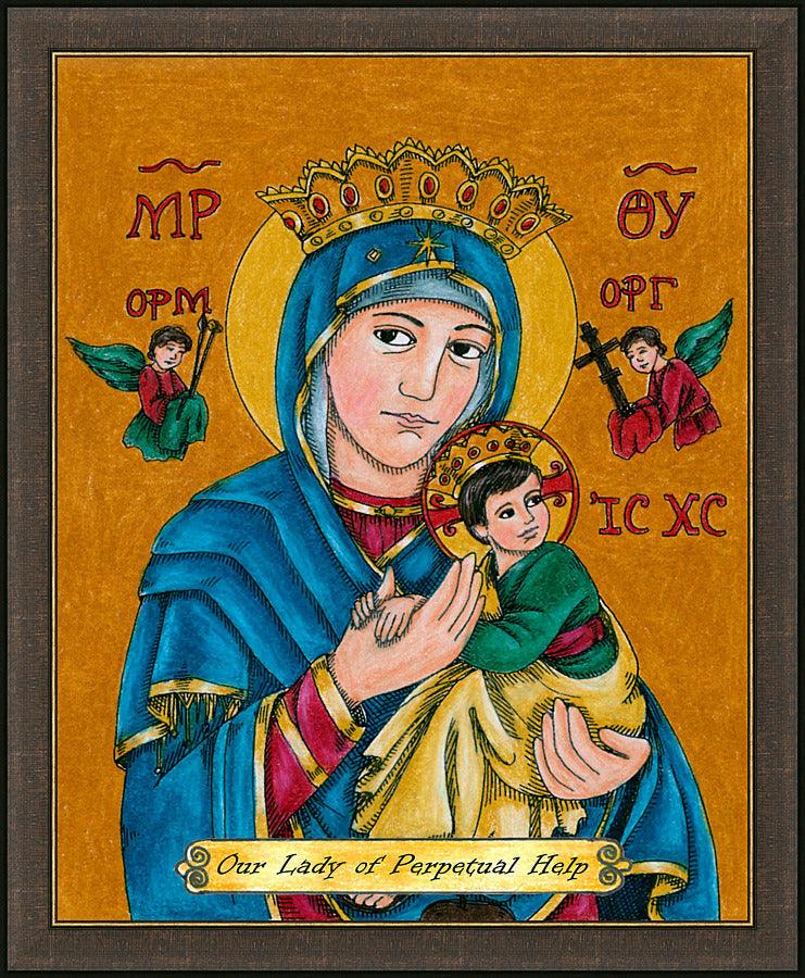Wall Frame Espresso - Our Lady of Perpetual Help by Brenda Nippert - Trinity Stores