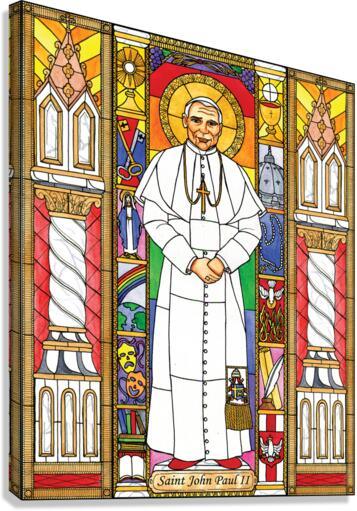 Canvas Print - St. John Paul II by Brenda Nippert - Trinity Stores