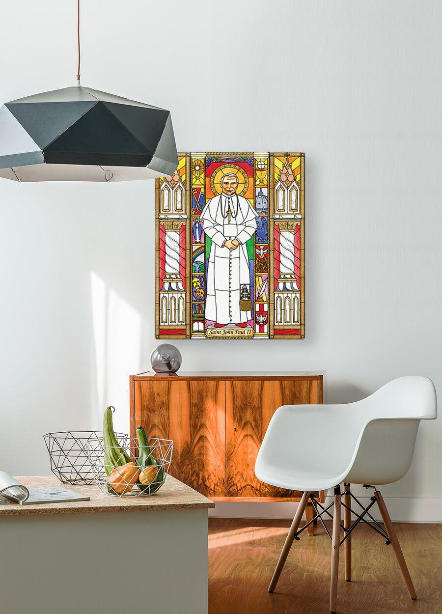 Metal Print - St. John Paul II by Brenda Nippert - Trinity Stores