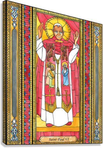 Canvas Print - St. Paul VI by Brenda Nippert - Trinity Stores