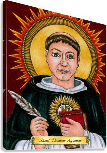 Canvas Print - St. Thomas Aquinas by Brenda Nippert - Trinity Stores