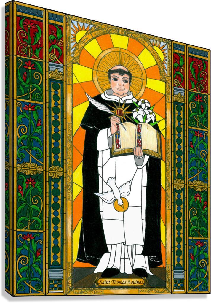 Canvas Print - St. Thomas Aquinas by Brenda Nippert - Trinity Stores