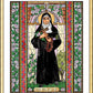 Wall Frame Gold, Matted - St. Rita of Cascia by Brenda Nippert - Trinity Stores