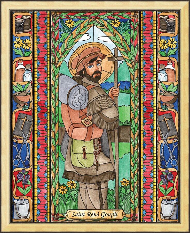 Wall Frame Gold - St. Rene Goupil by Brenda Nippert - Trinity Stores