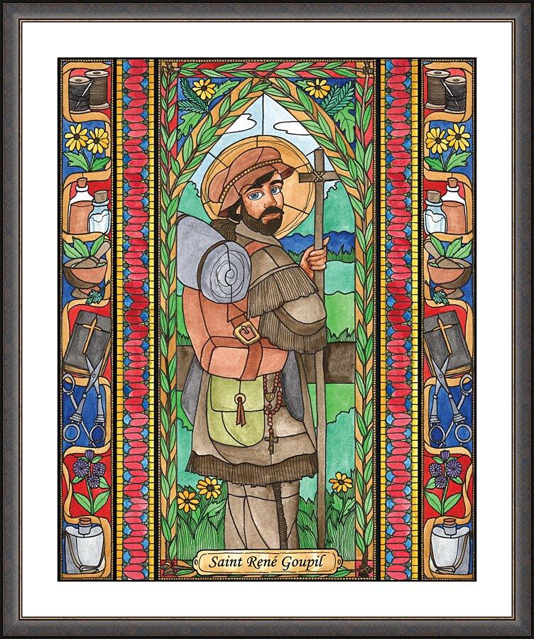Wall Frame Espresso, Matted - St. Rene Goupil by Brenda Nippert - Trinity Stores