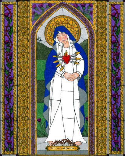 Acrylic Print - Our Lady of Sorrows by Brenda Nippert - Trinity Stores