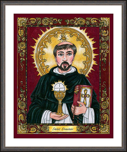 Wall Frame Espresso, Matted - St. Dominic by Brenda Nippert - Trinity Stores