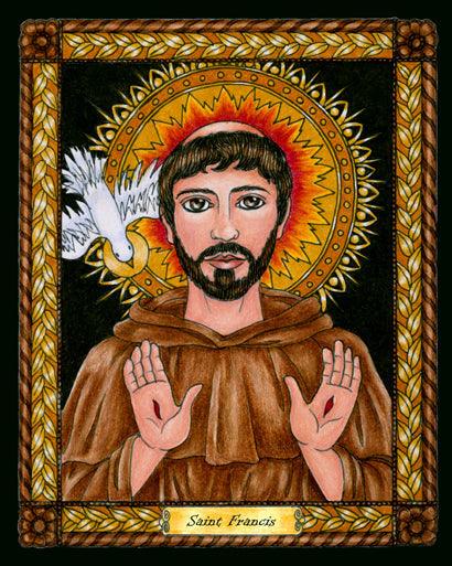 Metal Print - St. Francis of Assisi by Brenda Nippert - Trinity Stores