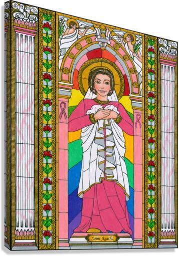 Canvas Print - St. Agatha by Brenda Nippert - Trinity Stores
