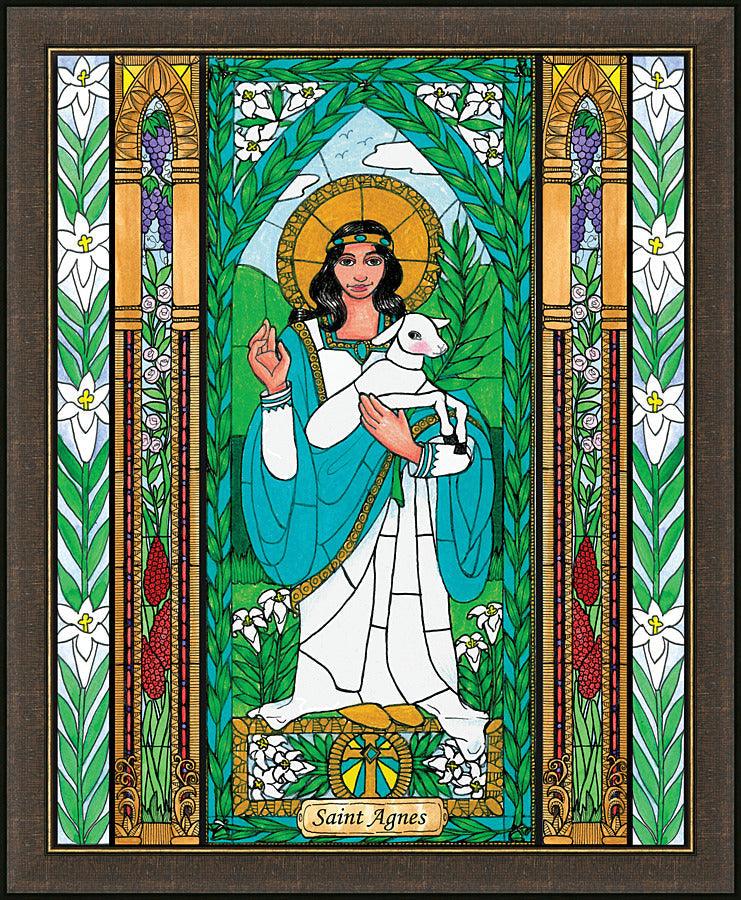 Wall Frame Espresso - St. Agnes by Brenda Nippert - Trinity Stores