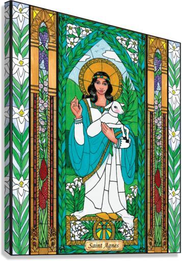 Canvas Print - St. Agnes by Brenda Nippert - Trinity Stores