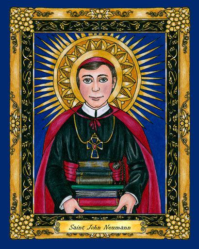 Wall Frame Espresso, Matted - St. John Neumann by Brenda Nippert - Trinity Stores