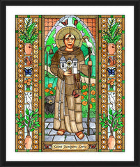 Wall Frame Black - St. Junipero Serra by B. Nippert