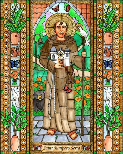 Metal Print - St. Junipero Serra by Brenda Nippert - Trinity Stores