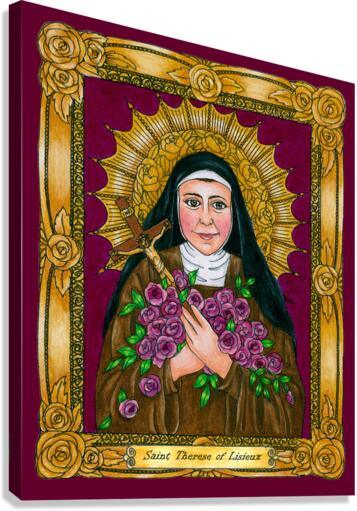 Canvas Print - St. Thérèse of Lisieux by Brenda Nippert - Trinity Stores
