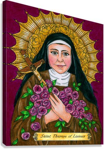 Canvas Print - St. Thérèse of Lisieux by Brenda Nippert - Trinity Stores