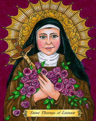 Acrylic Print - St. Thérèse of Lisieux by Brenda Nippert - Trinity Stores