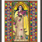 Wall Frame Espresso, Matted - St. Therese of Lisieux by Brenda Nippert - Trinity Stores