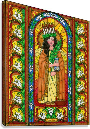 Canvas Print - St. Lucy by Brenda Nippert - Trinity Stores