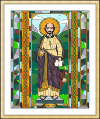 Wall Frame Gold - St. Luke the Evangelist by B. Nippert